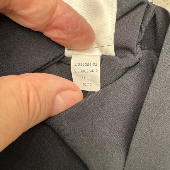 Athleta Women's Black Button Down Sleeveless Collared Blouse Top, Size S - Picture 5 of 8